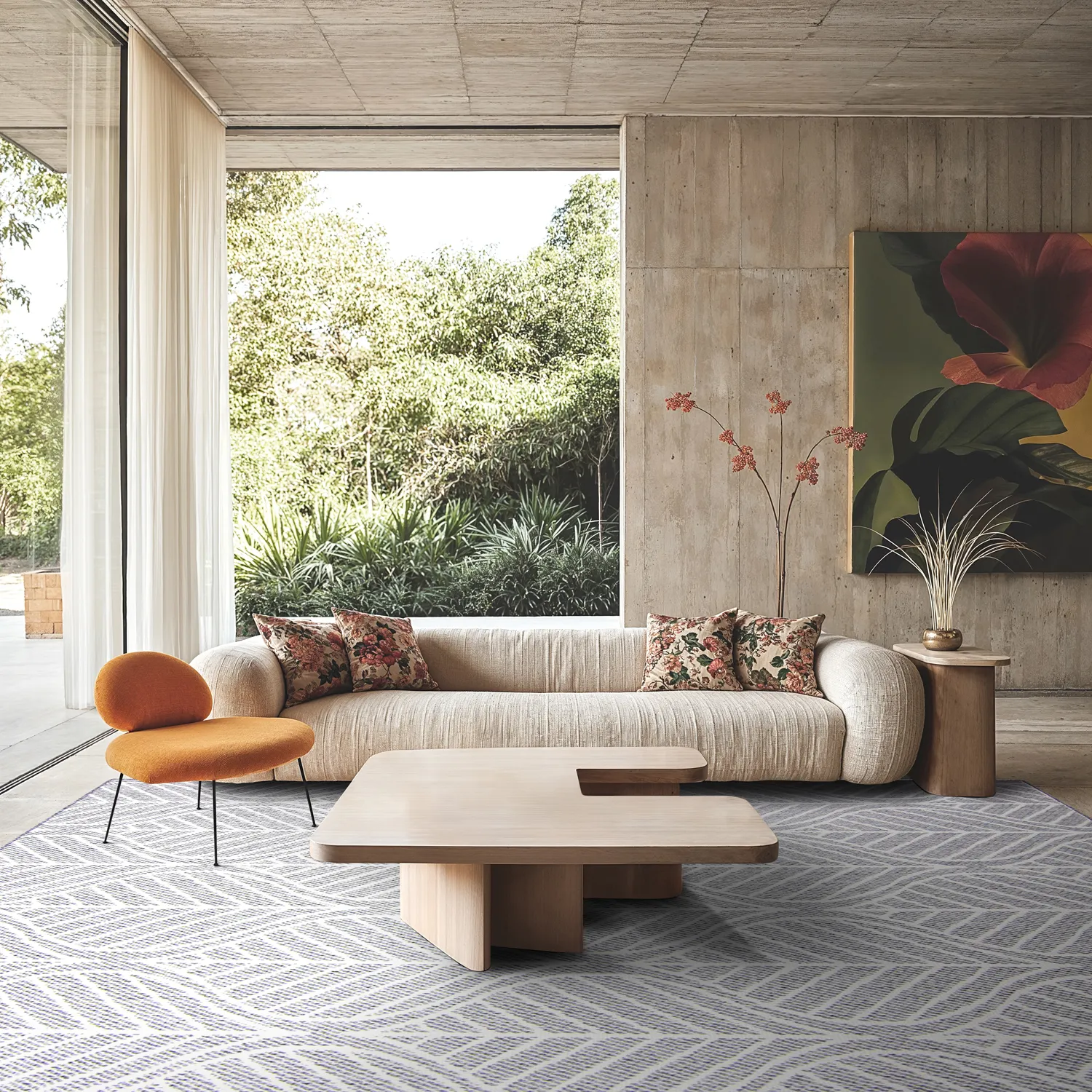 Koberec na vnútorné a vonkajšie použitie - Harvey (šedý)