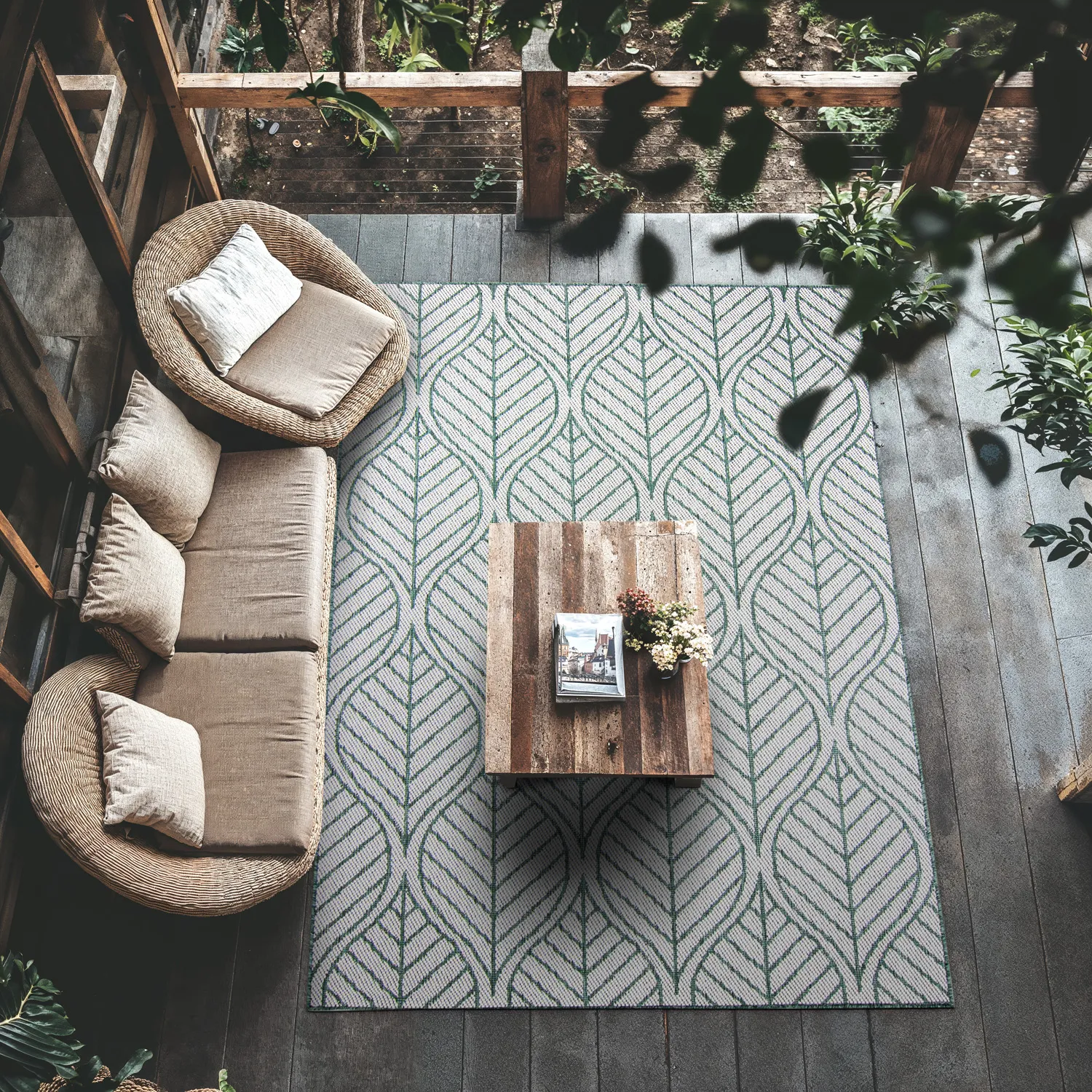 Koberec pre interiér a exteriér - Harvey (zelený)