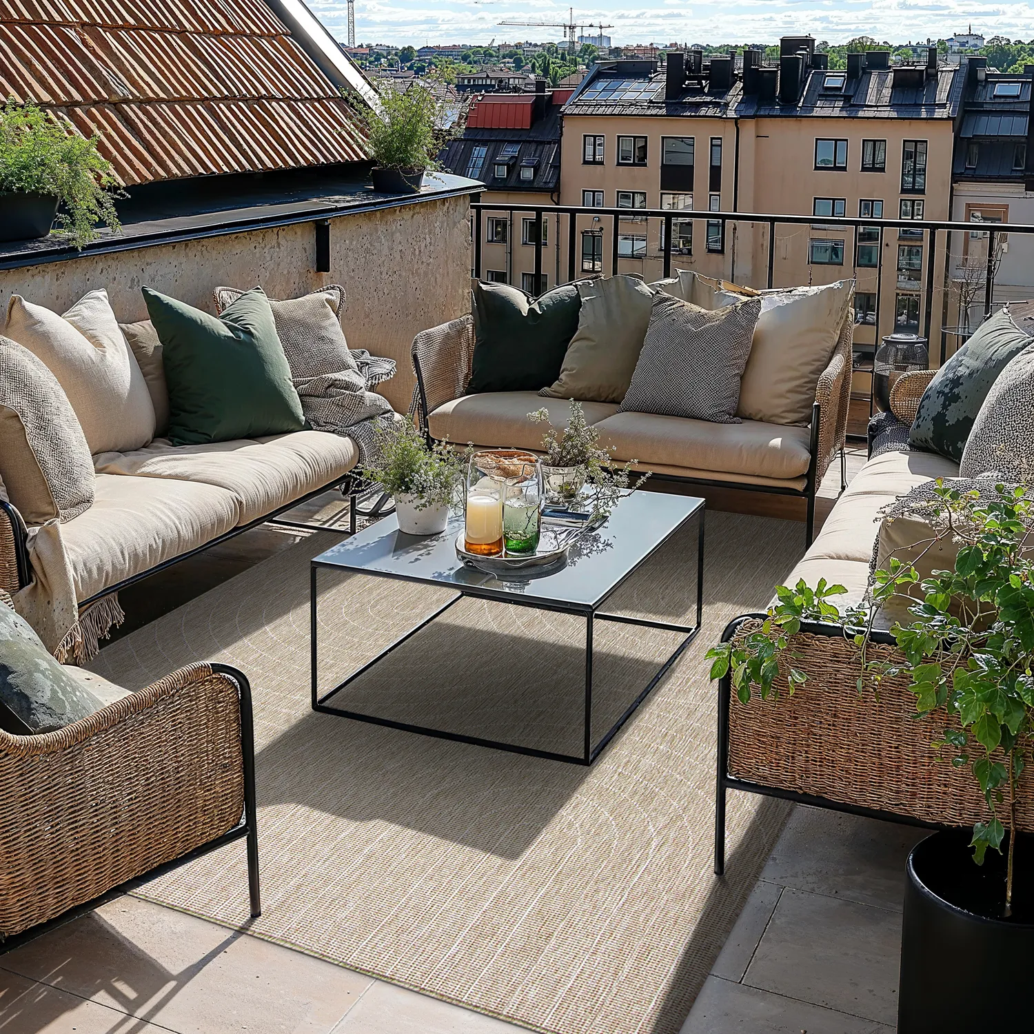 Koberec na interiér a exteriér - Hayden (béžový)