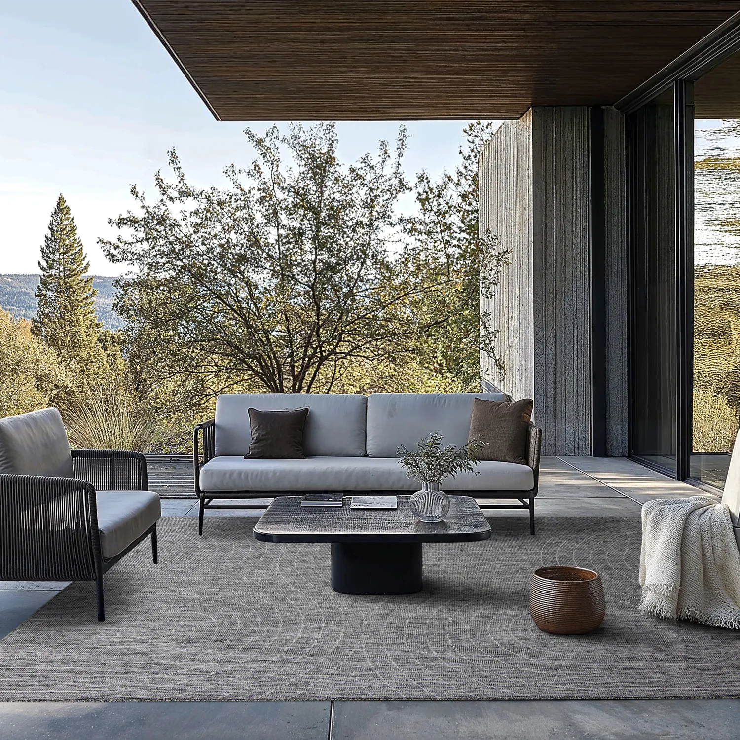 Koberec pre interiér a exteriér - Hayden (šedý)