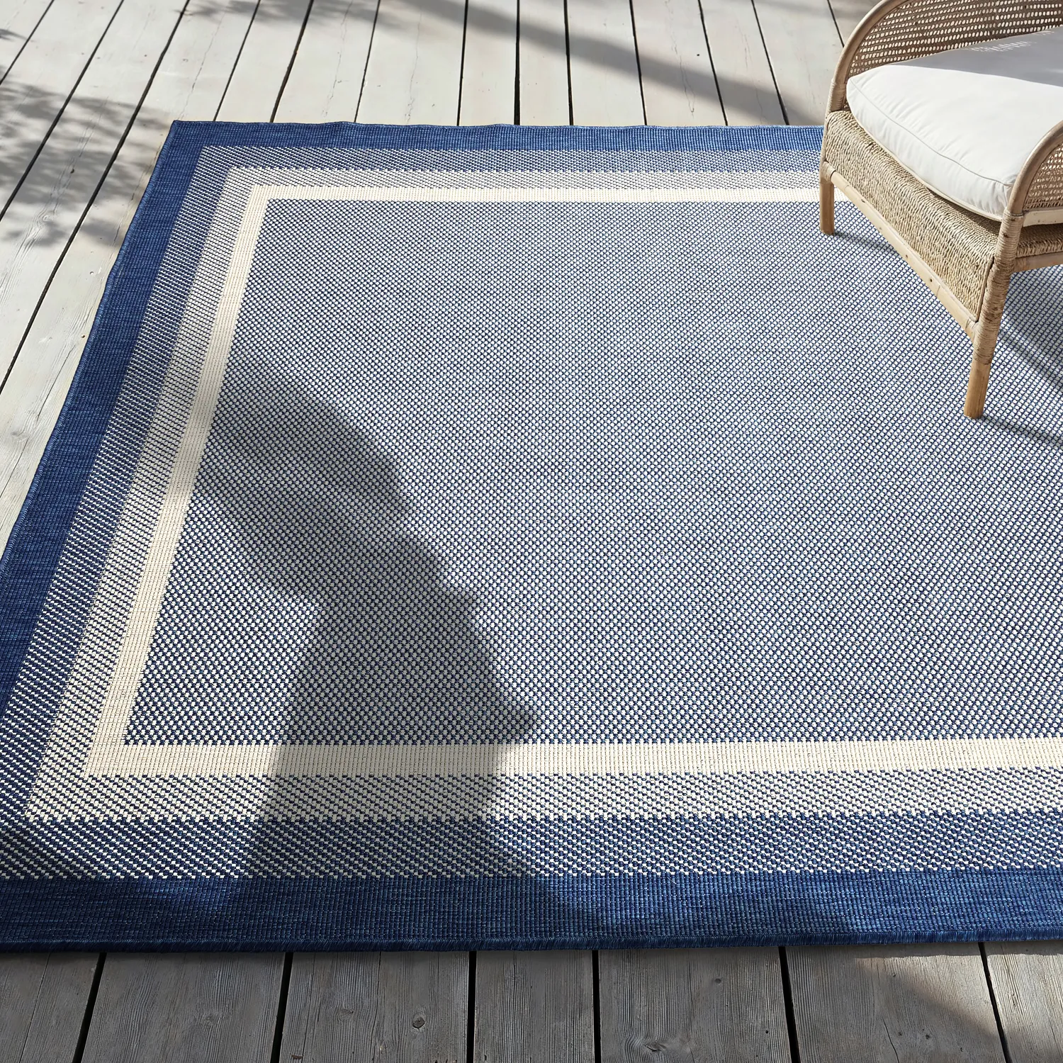 Koberec na vnútorné a vonkajšie použitie - Mason (modrý)