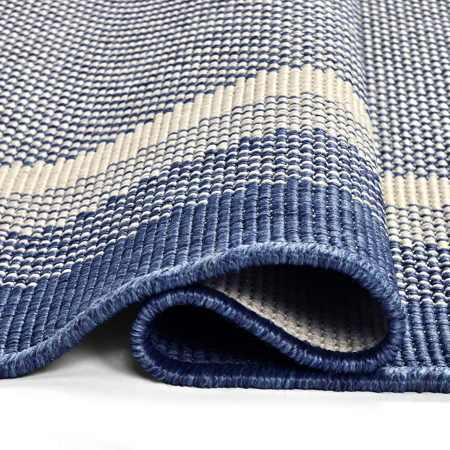 Koberec na vnútorné a vonkajšie použitie - Mason (modrý)