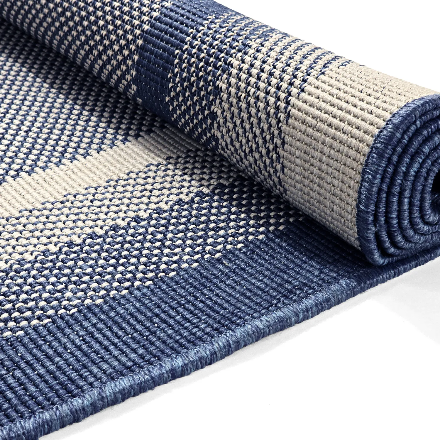 Koberec na vnútorné a vonkajšie použitie - Mason (modrý)