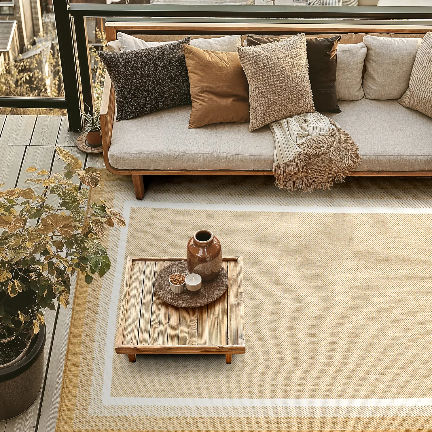 Koberec na vnútorné a vonkajšie použitie - Mason (juta)