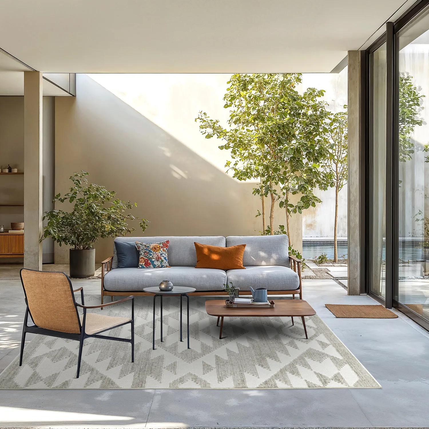 Shaggy Indoor/Outdoor - Patton (šedá)