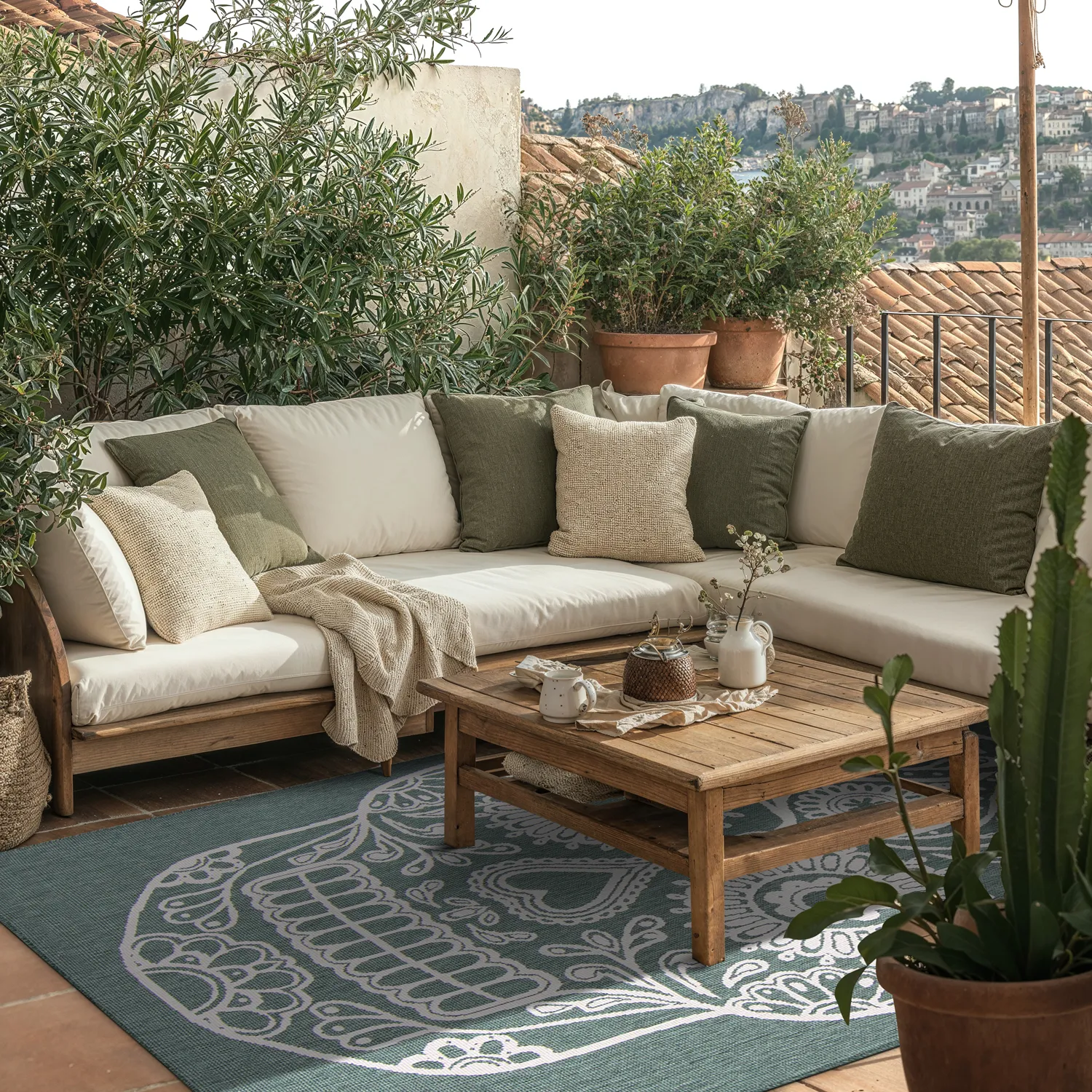 Koberec na vnútorné a vonkajšie použitie - Raylan (zelený)