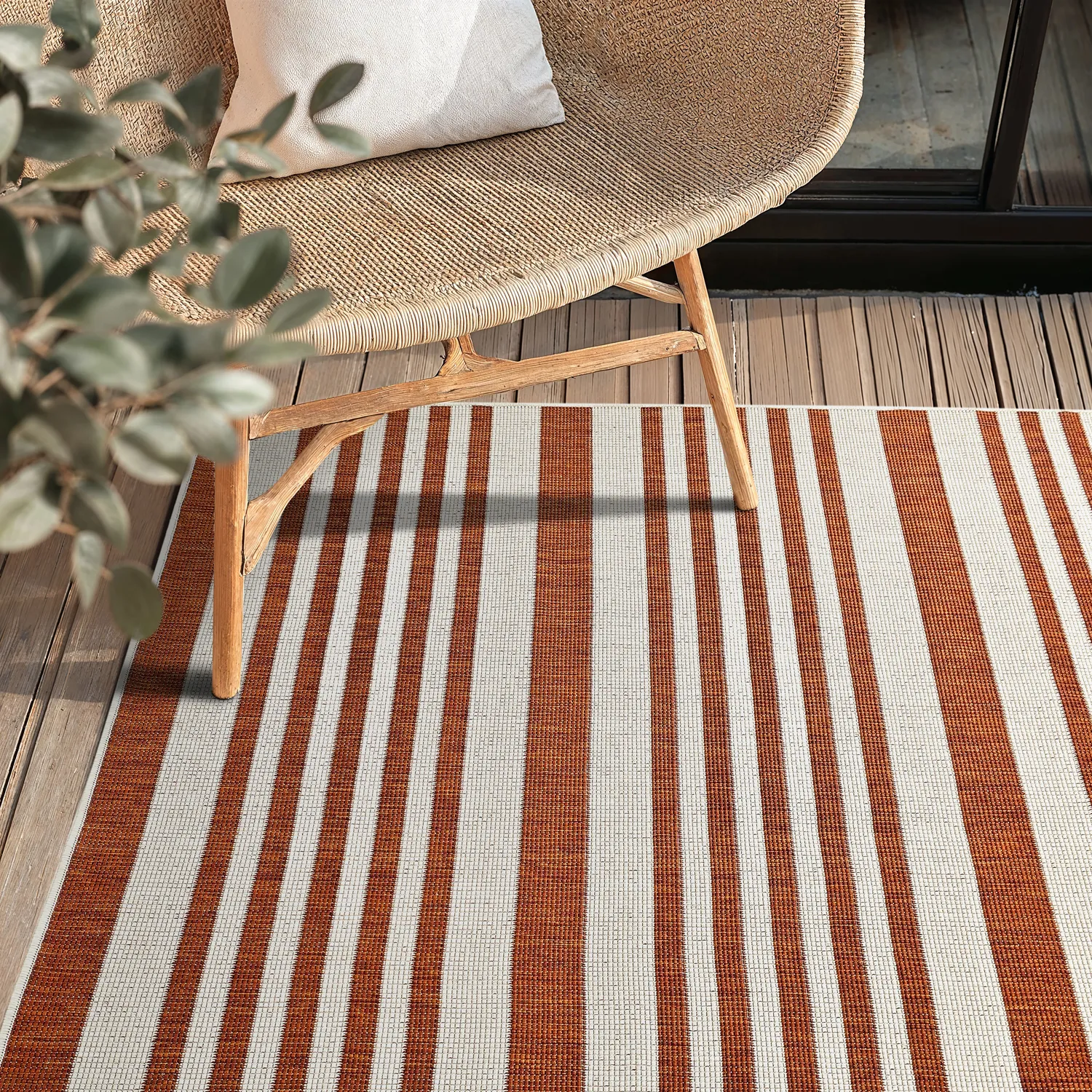 Koberec na vnútorné a vonkajšie použitie - Riley (oranžový)