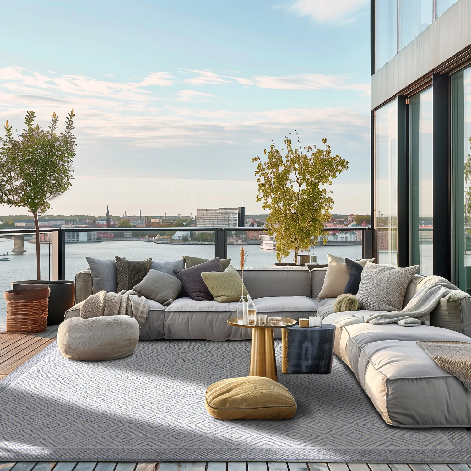 Koberec na vnútorné a vonkajšie použitie - Monsaraz (šedý)