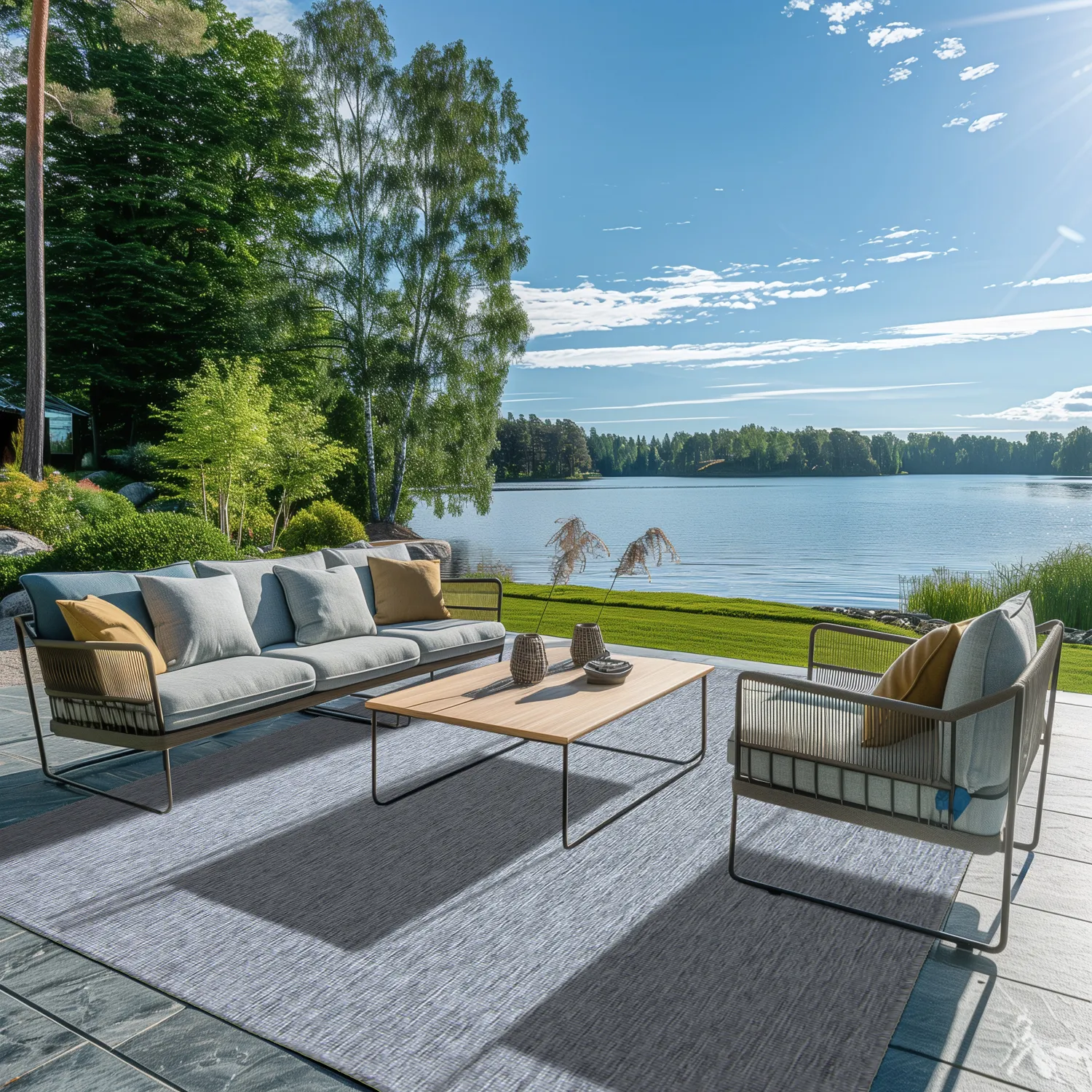 Koberec do interiéru a exteriéru - Monsanto (šedý)