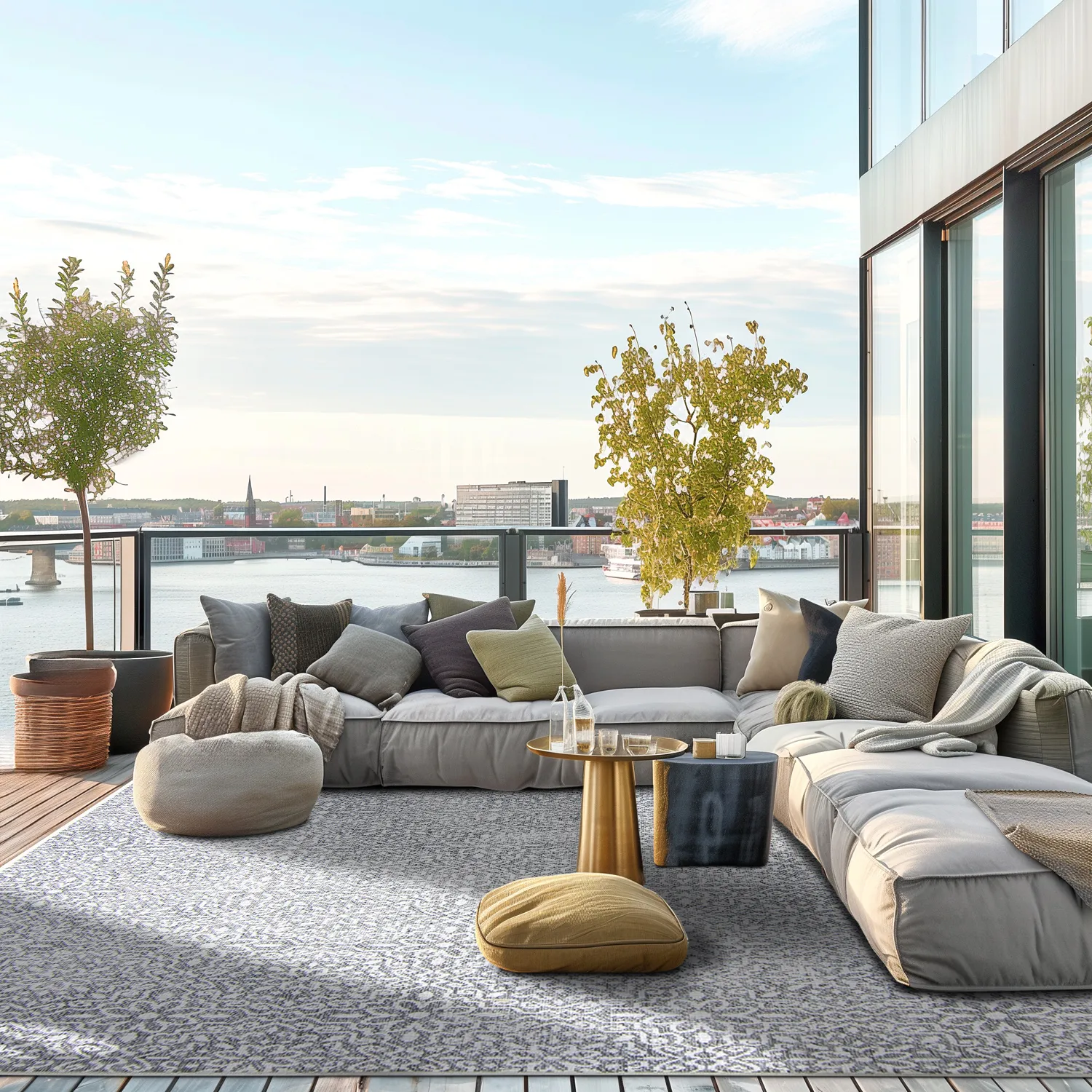 Koberec pre interiér a exteriér - Alesund (šedý)