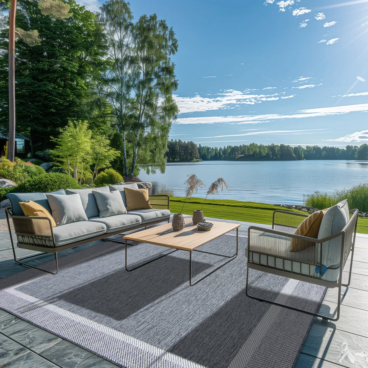 Koberec do interiéru a exteriéru - Alta (šedý)