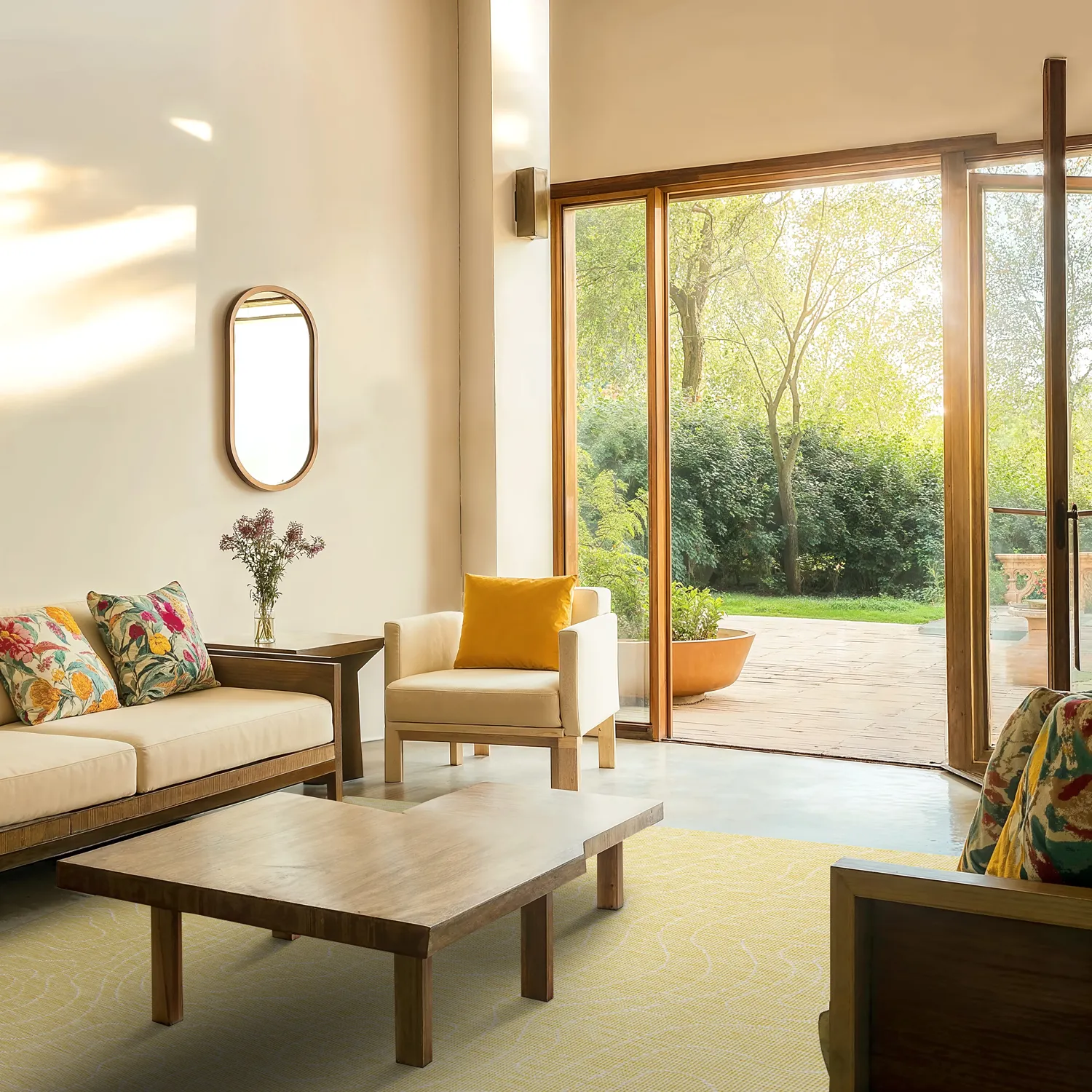 Koberec na interiér a exteriér - Thurman (žltý)