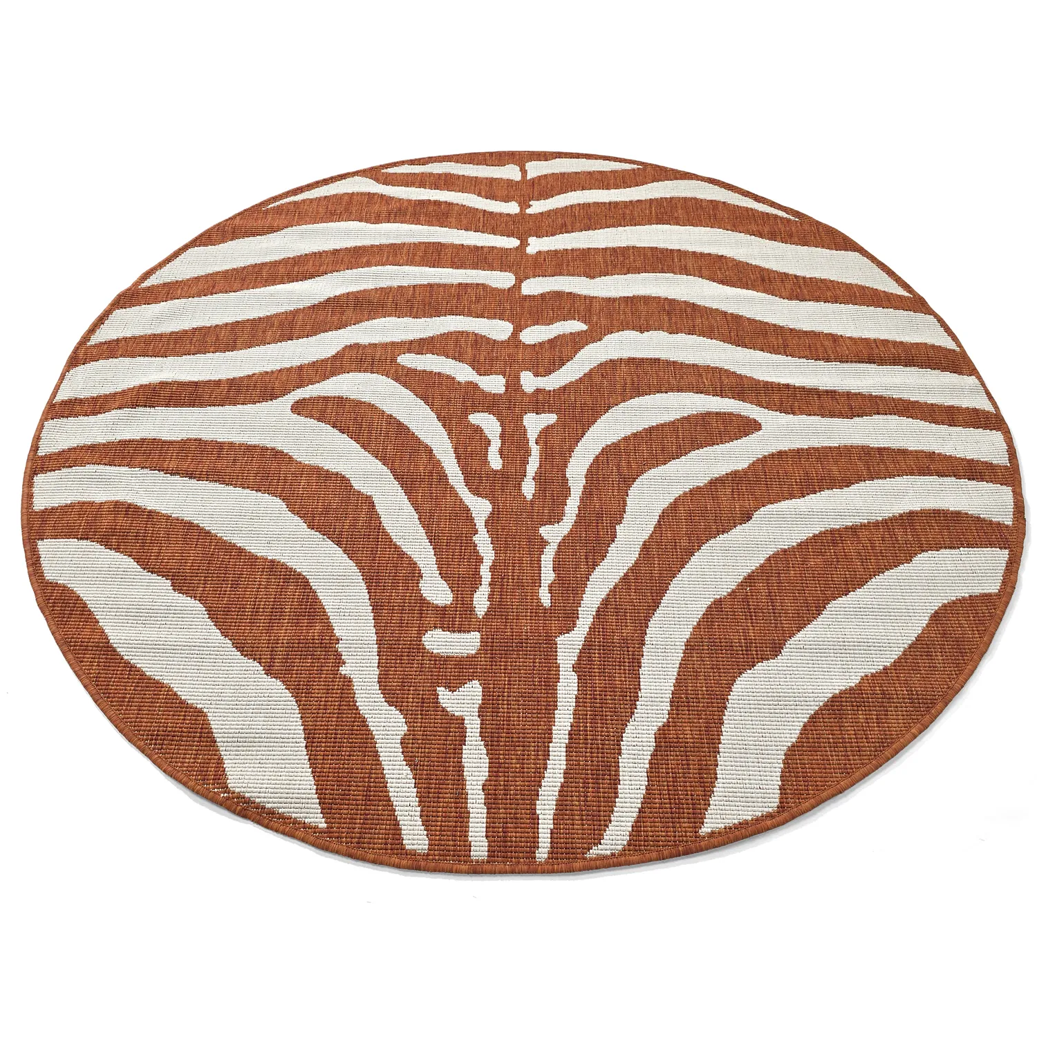 Kruhový koberec - Indoor/Outdoor Winona (oranžový)