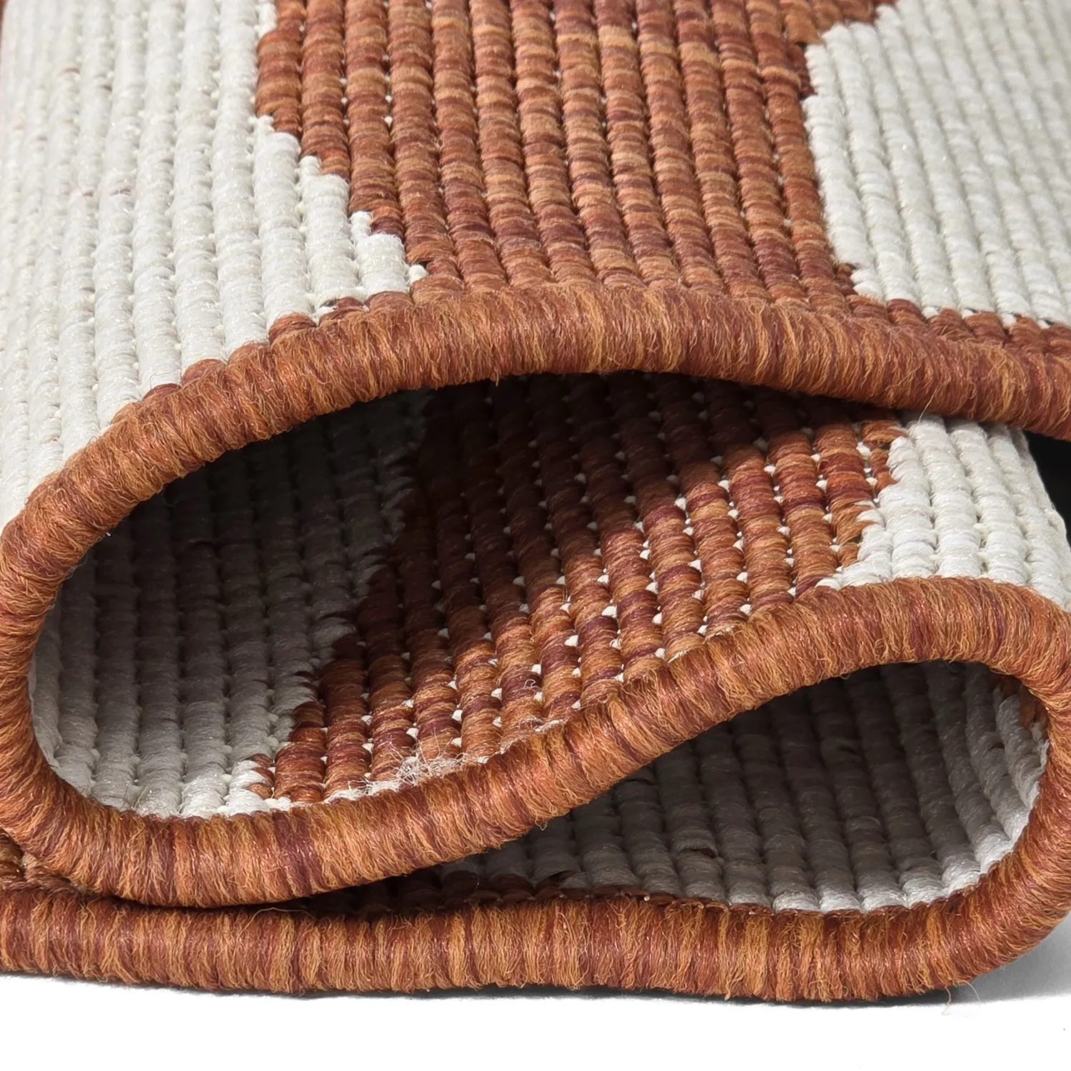 Kruhový koberec - Indoor/Outdoor Winona (oranžový)