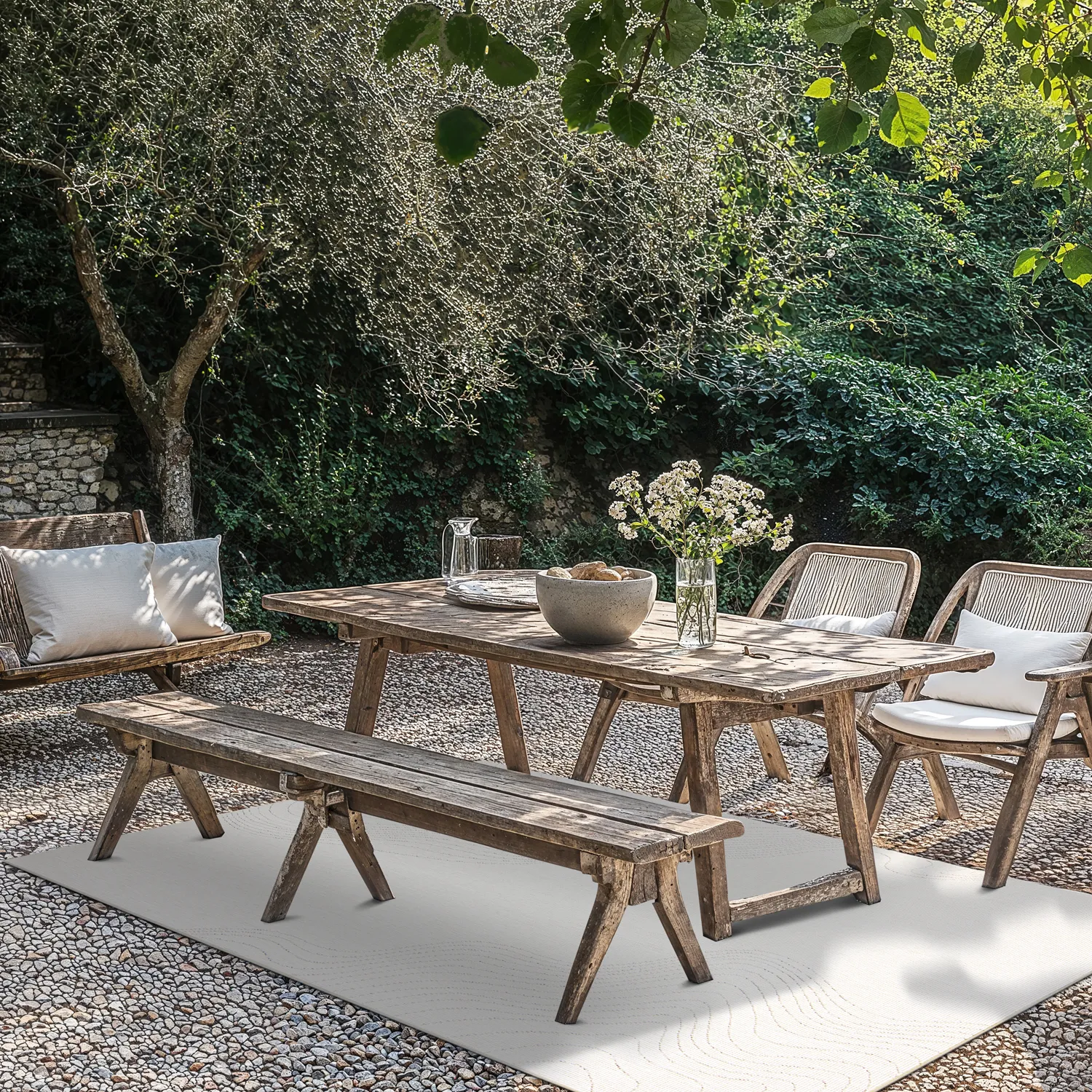 Koberec na interiér a exteriér - Zelmare (offwhite)