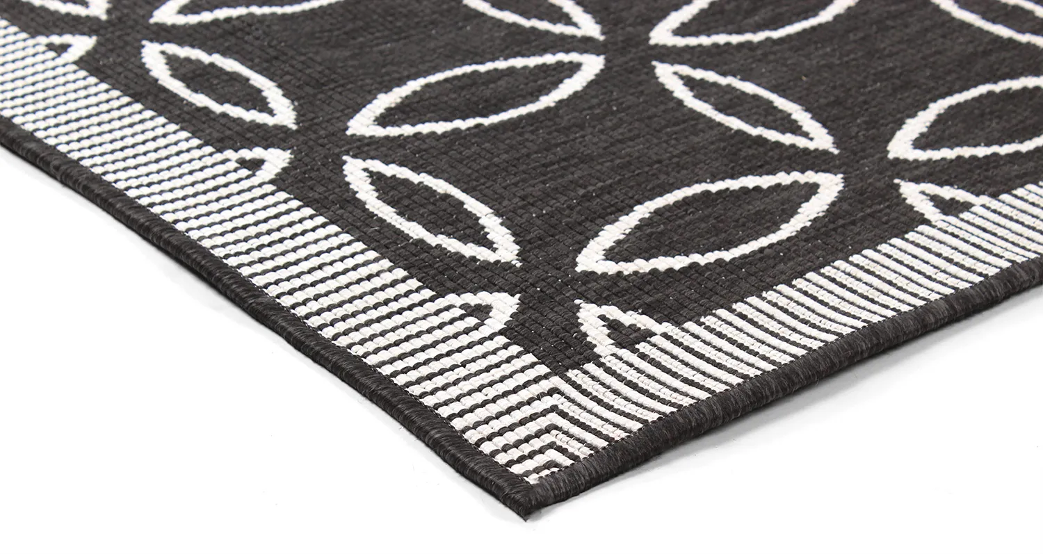 Koberec na vnútorné a vonkajšie použitie - Dewey (čierny)