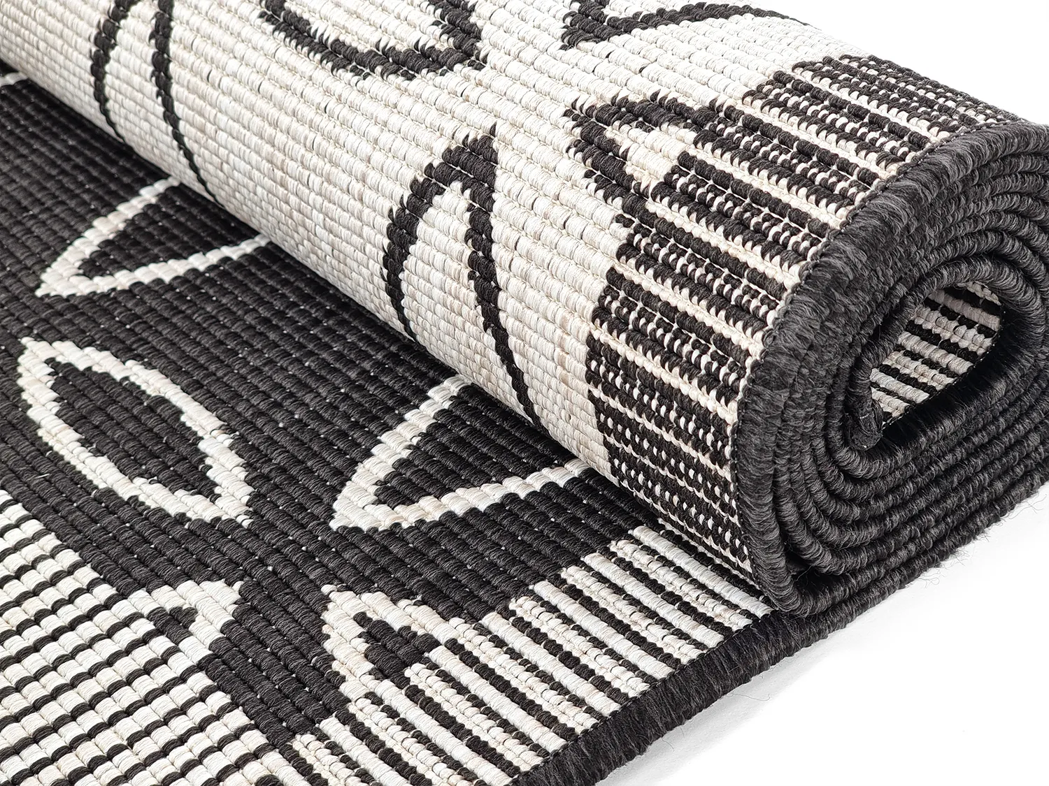 Koberec na vnútorné a vonkajšie použitie - Dewey (čierny)