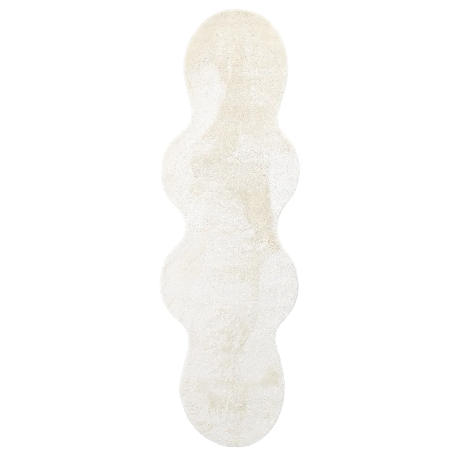 Vågig Gångmatta - Aranga Super Soft Fur (beige)