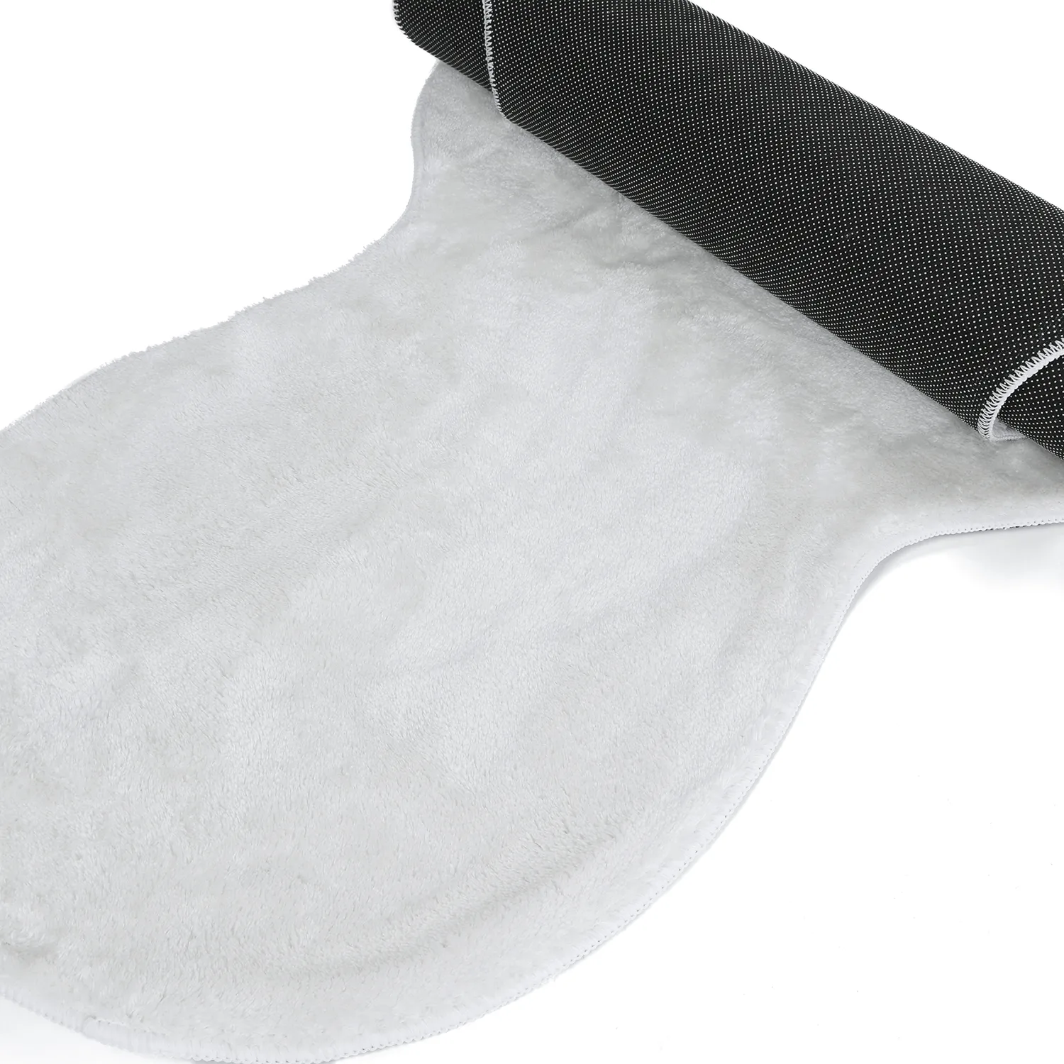 Vågig Gångmatta - Aranga Super Soft Fur (vit)