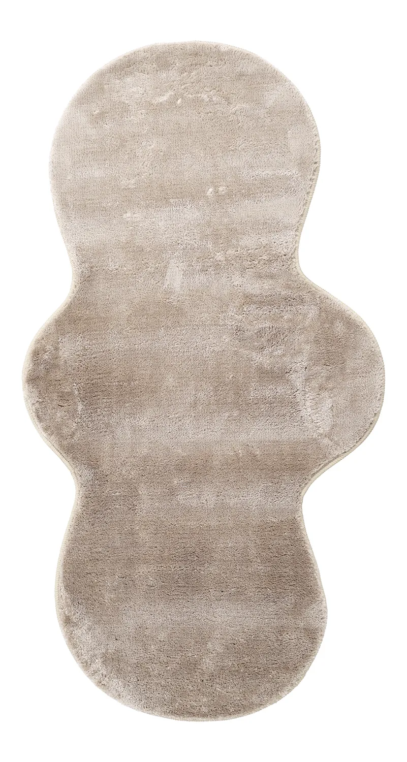 Vågig Gångmatta - Aranga Super Soft Fur (brun)