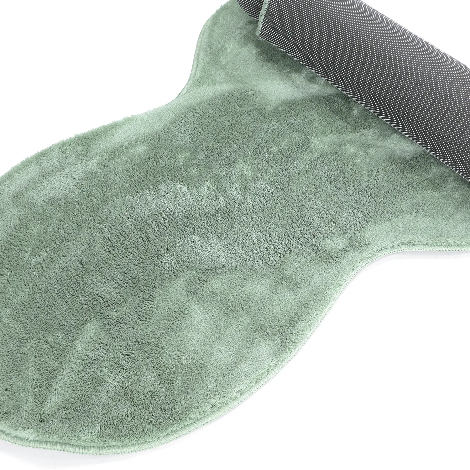 Vågig Gångmatta - Aranga Super Soft Fur (grön)