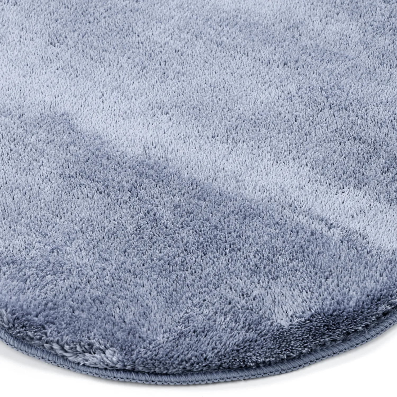 Vågig Gångmatta - Aranga Super Soft Fur (stålblå)