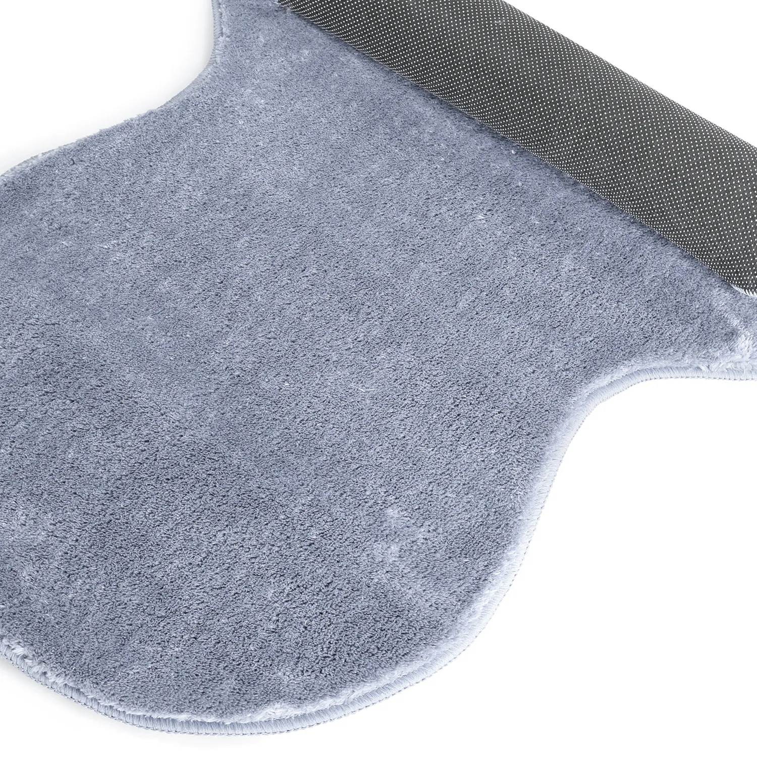 Vågig Gångmatta - Aranga Super Soft Fur (stålblå)