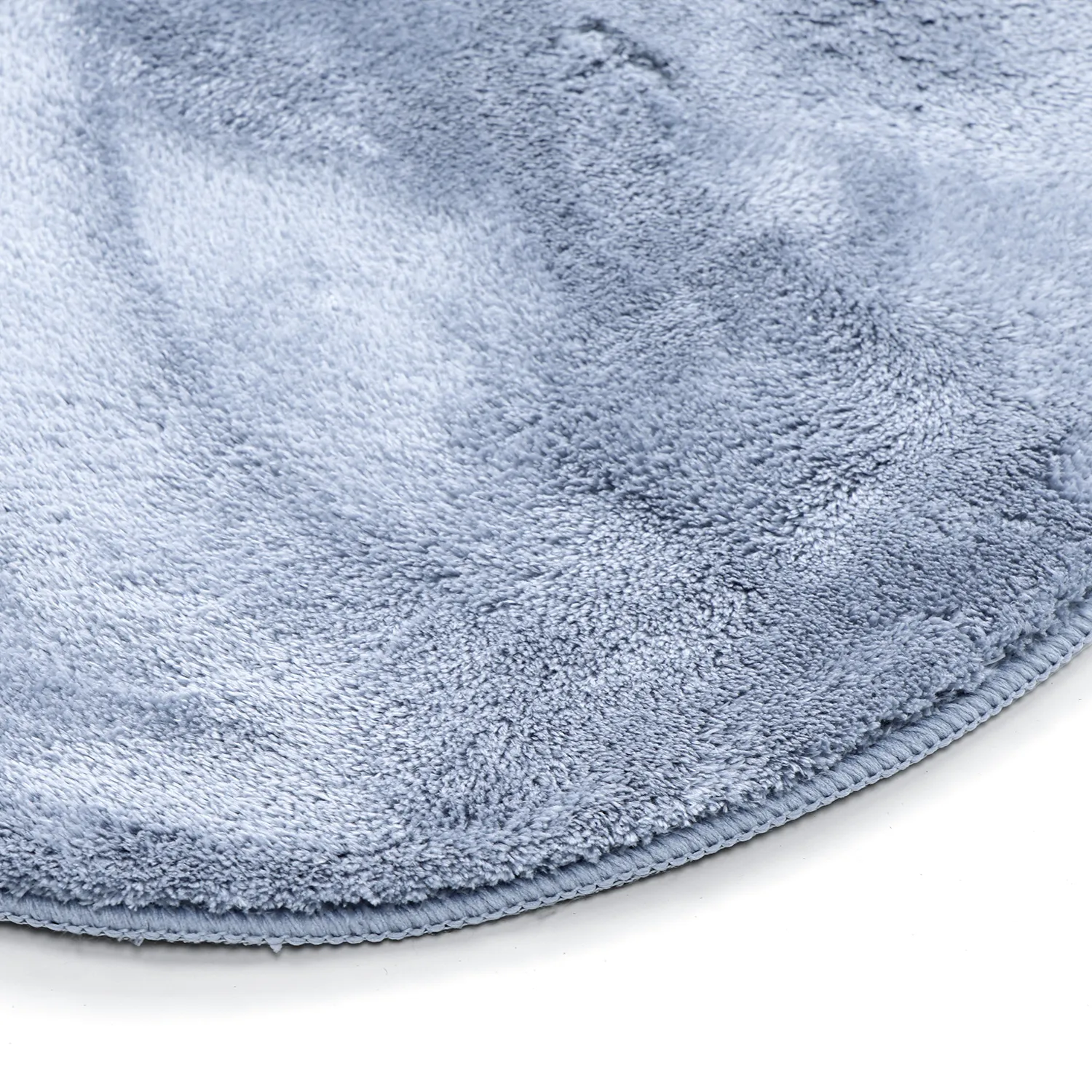 Vågig Gångmatta - Aranga Super Soft Fur (stålblå)