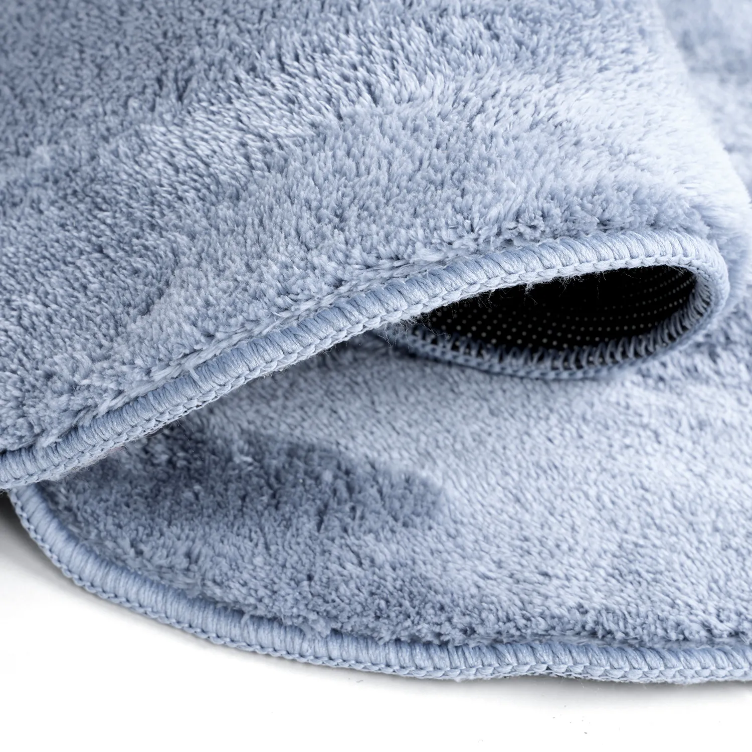 Vågig Gångmatta - Aranga Super Soft Fur (stålblå)
