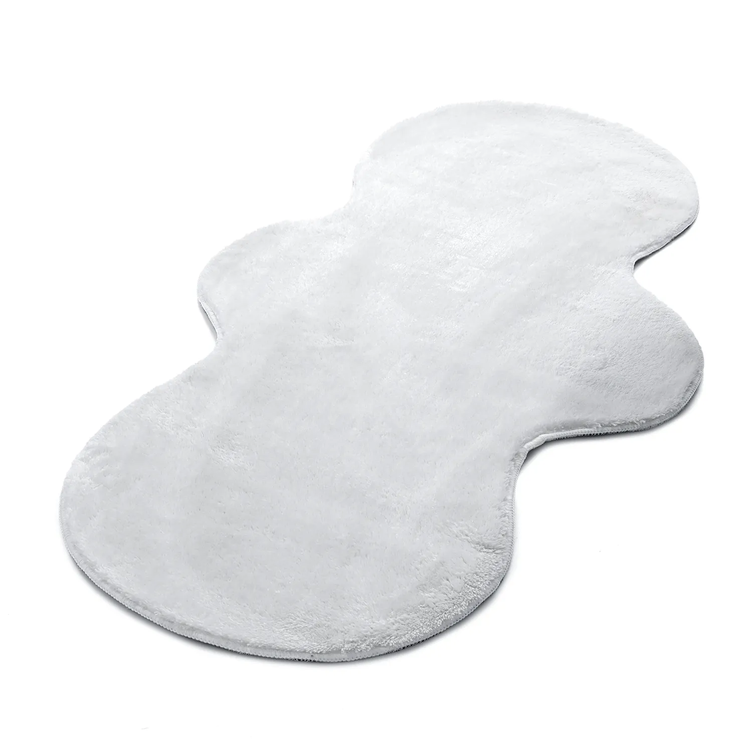 Vågig Gångmatta - Aranga Super Soft Fur (vit)