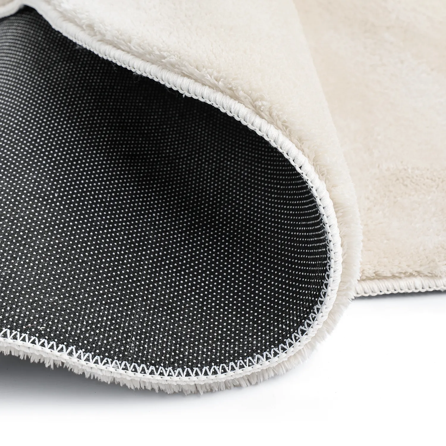 Vågig Rund Matta - Aranga Super Soft Fur (beige)