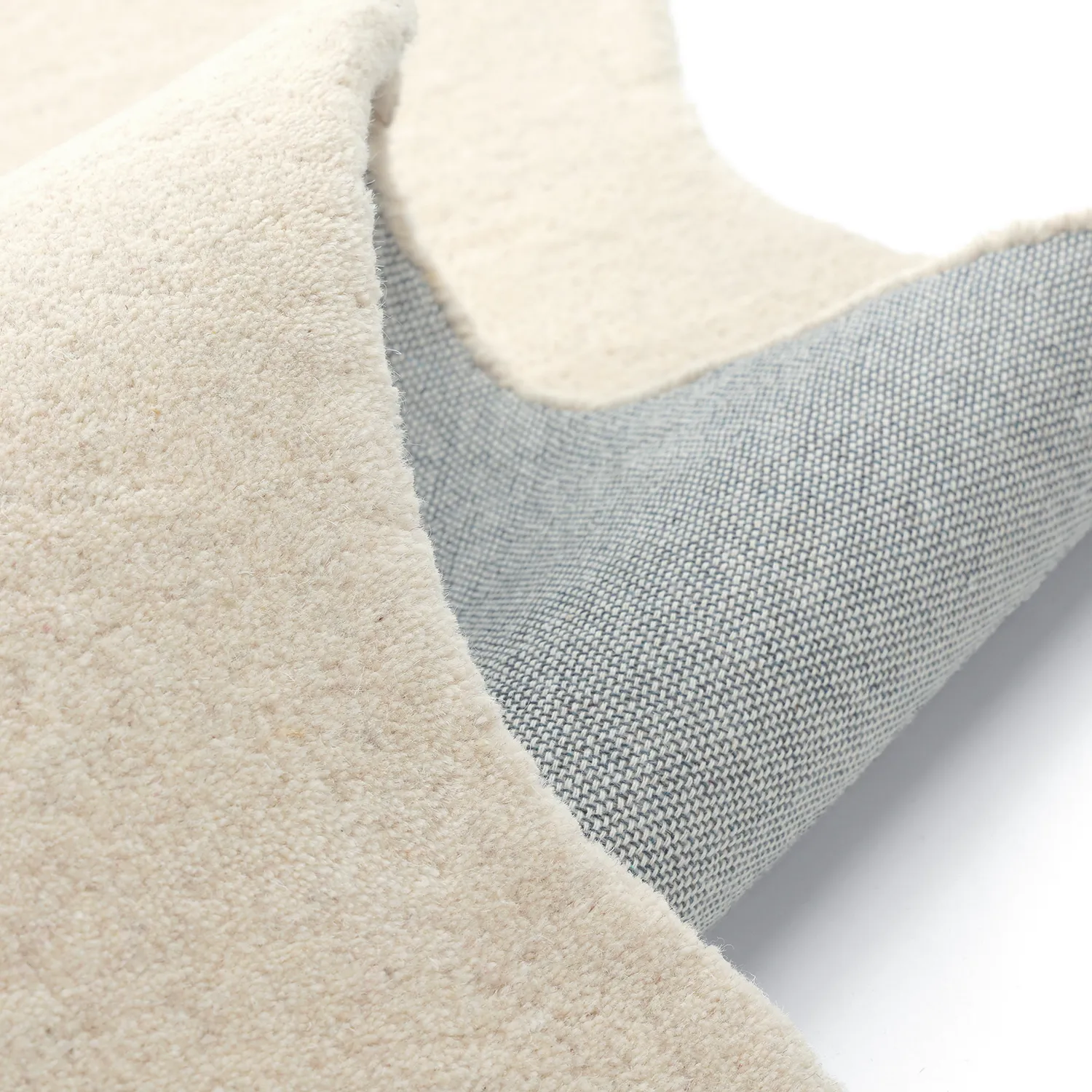 Vlnitý vlnený koberec - Diu Hand Tufted Wool Premium (krém)
