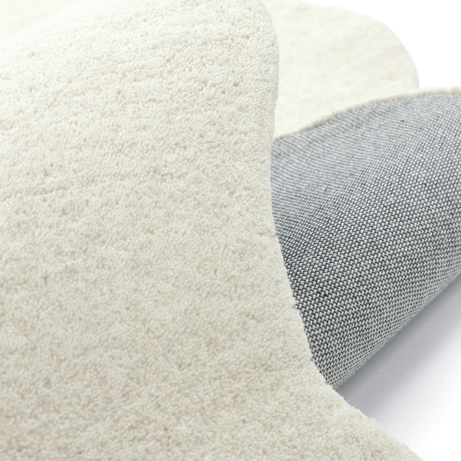 Vlnitý vlnený koberec - Diu Hand Tufted Wool Premium (biely)