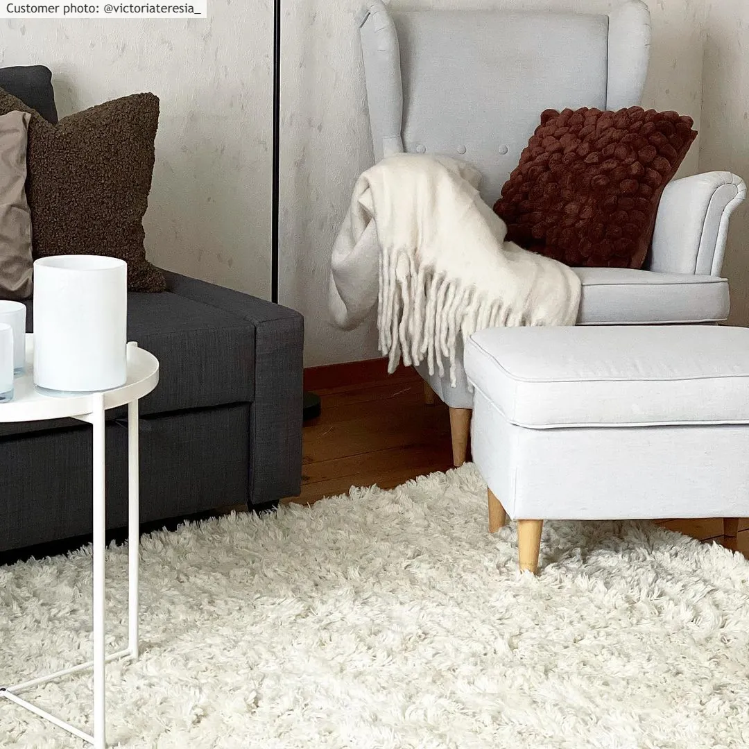 Vlněný koberec - Aliste Wool Shaggy (sněhově bílá)