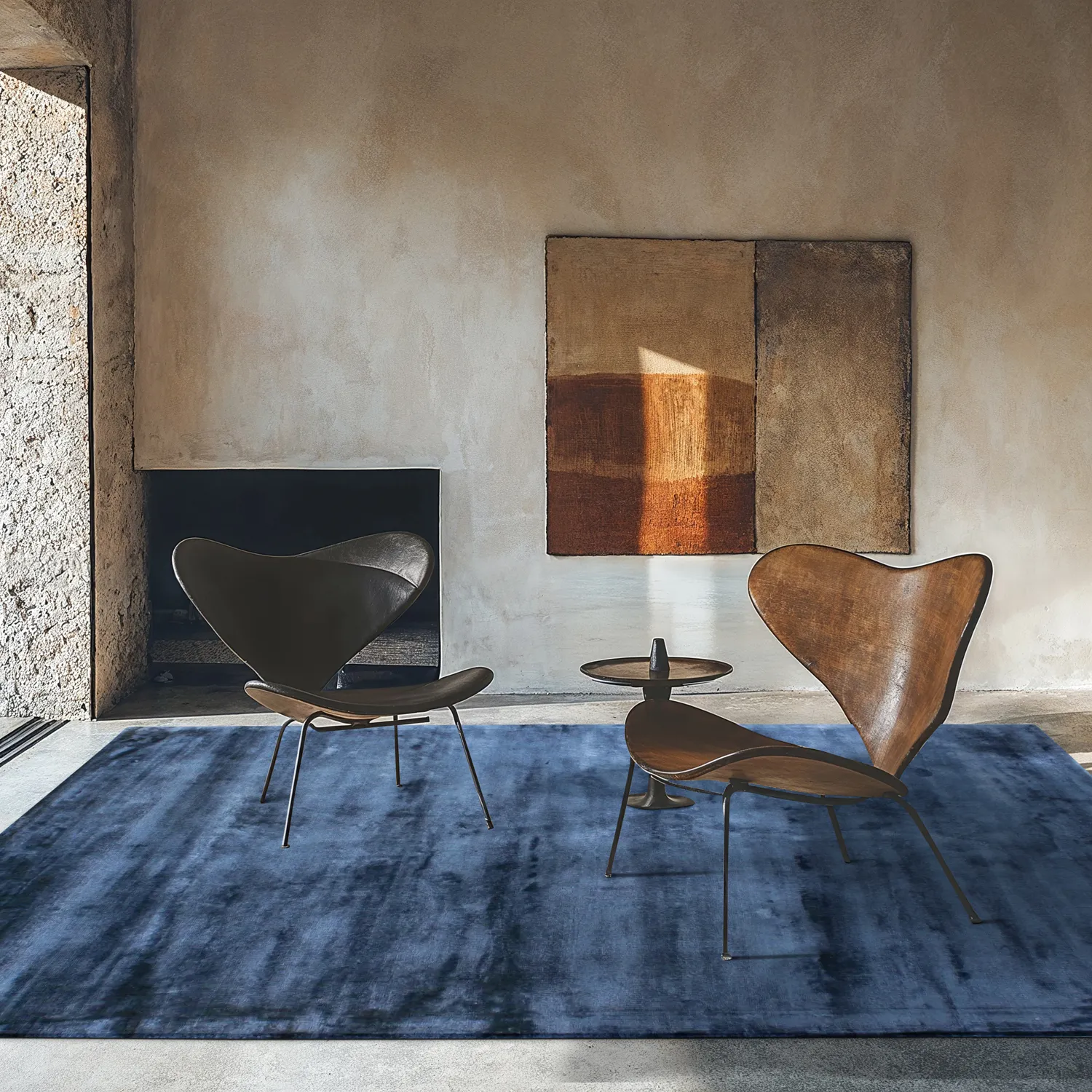 Koberec z viskózy - Jodhpur Špeciálna Luxusná Edícia (modrá)