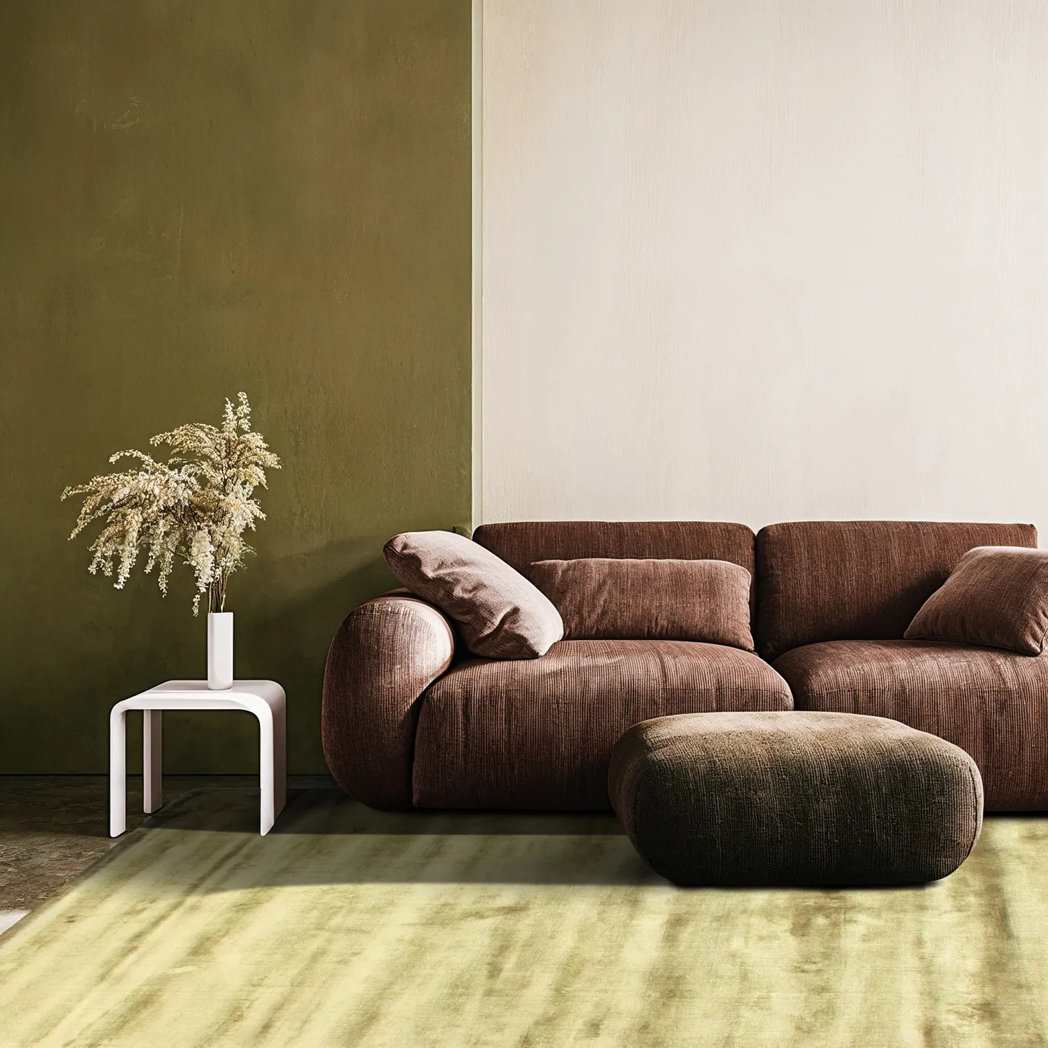 Koberec z viskózy - Jodhpur Špeciálna Luxusná Edícia (zelená)