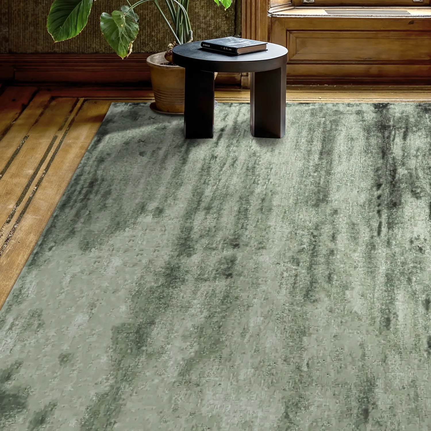 Koberec z viskózy - Jodhpur Špeciálna Luxusná Edícia (zelená)