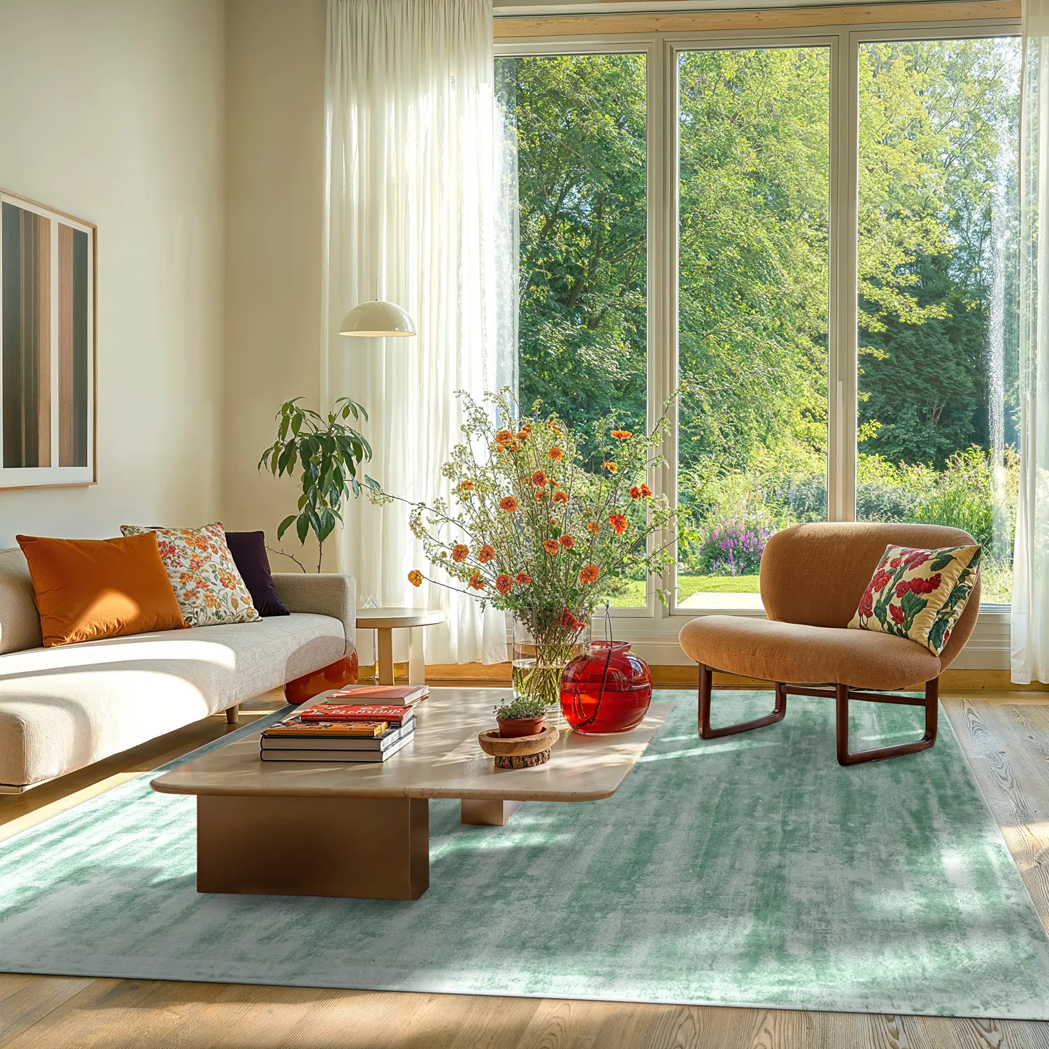 Koberec z viskózy - Jodhpur Špeciálna luxusná edícia (tyrkysový)