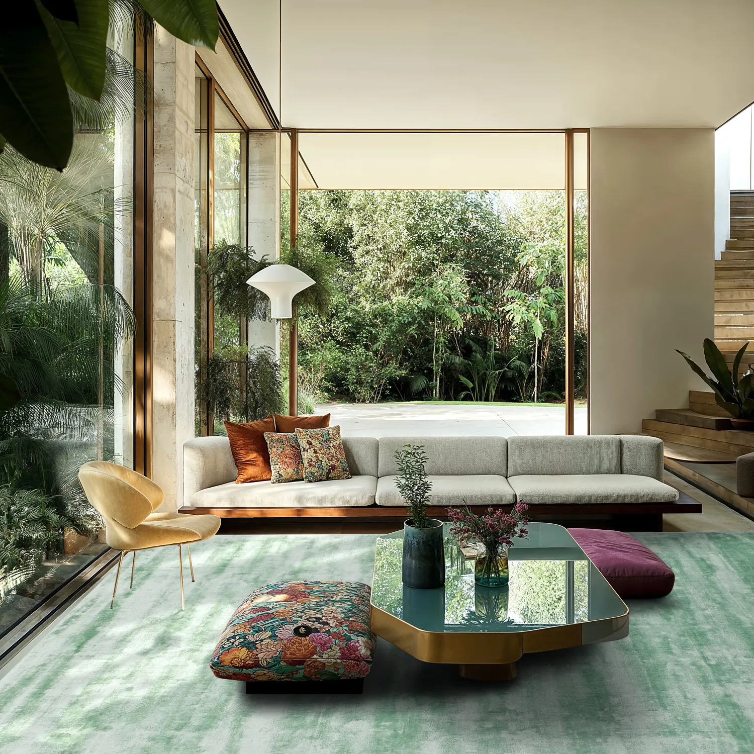 Koberec z viskózy - Jodhpur Špeciálna luxusná edícia (tyrkysový)