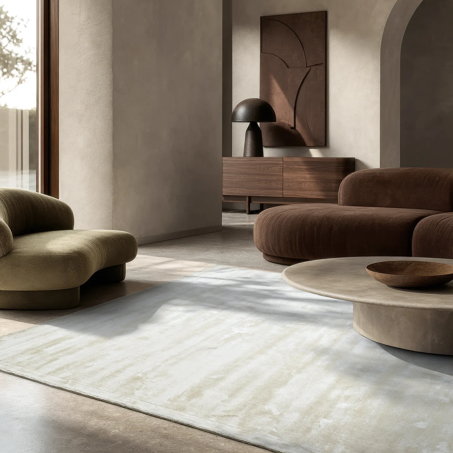 Viskózový koberec - Jodhpur Špeciálna Luxusná Edícia (offwhite)