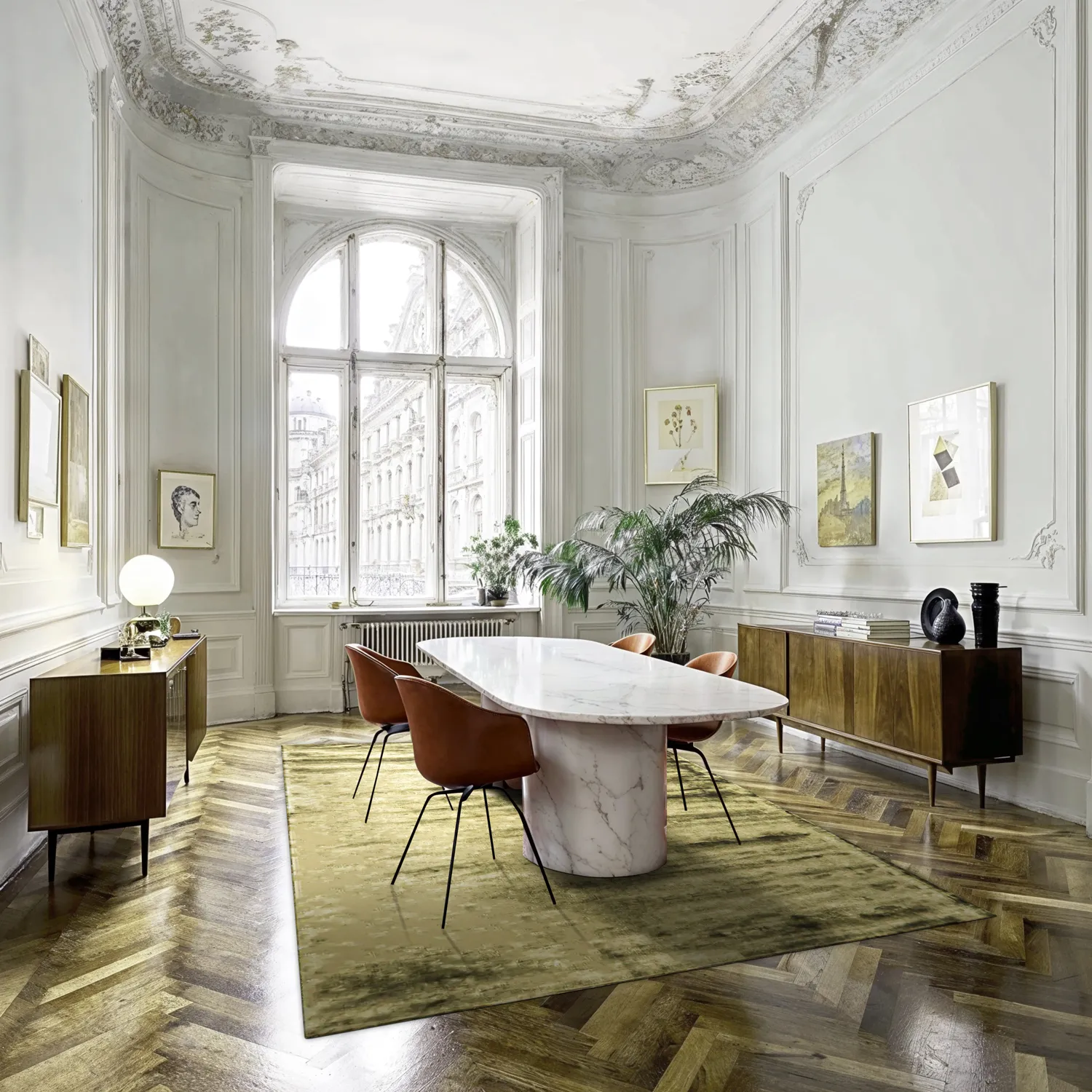 Koberec z viskózy - Jodhpur Špeciálna luxusná edícia (olivová)