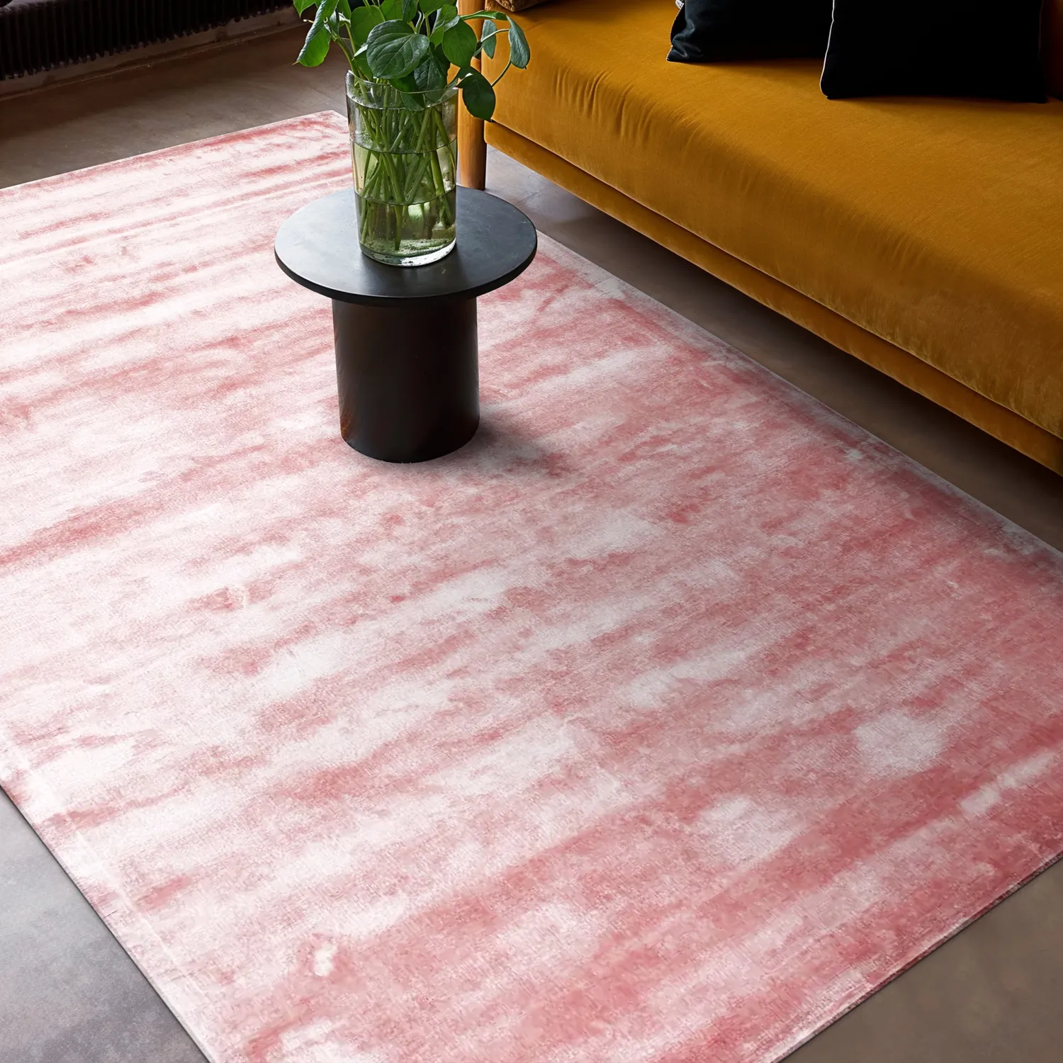 Viskózový koberec - Jodhpur Špeciálna Luxusná Edícia (ružový)