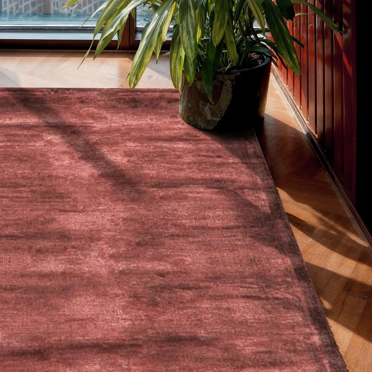 Koberec z viskózy - Jodhpur Špeciálna Luxusná Edícia (červená)