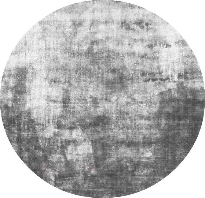 Kruhový koberec - Jodhpur Special Luxury Edition Viskóza (šedá)