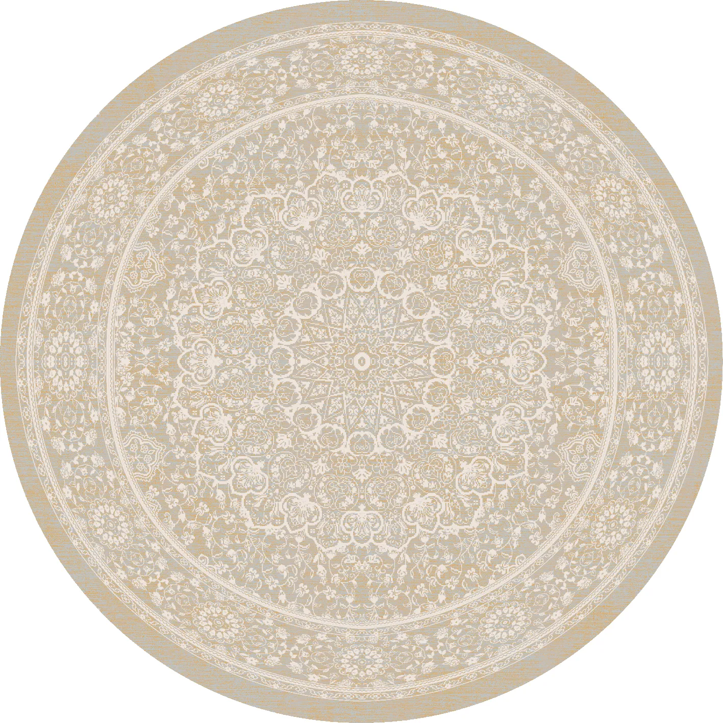 Kruhový koberec - Vivian (béžový)