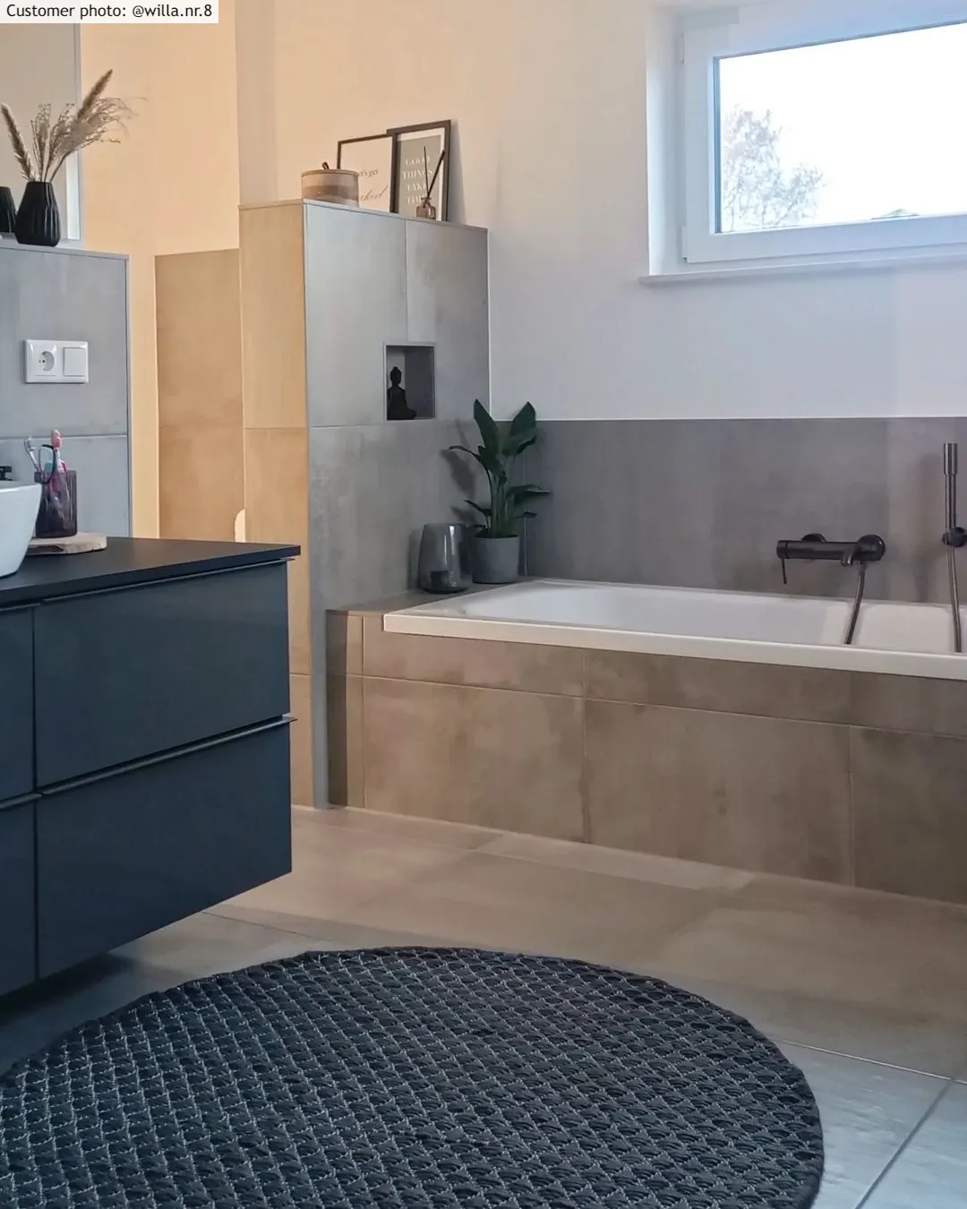 Kruhový koberec - Belize (šedý)