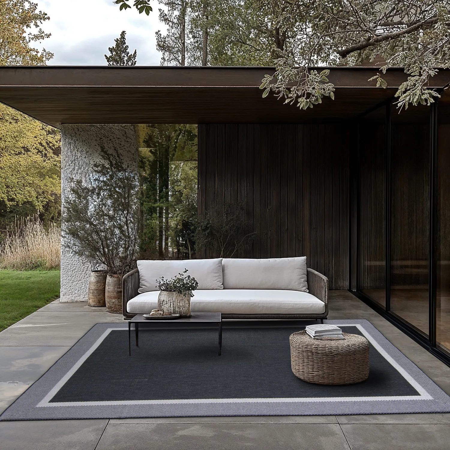 Koberec na interiér a exteriér - Alta (čierny)