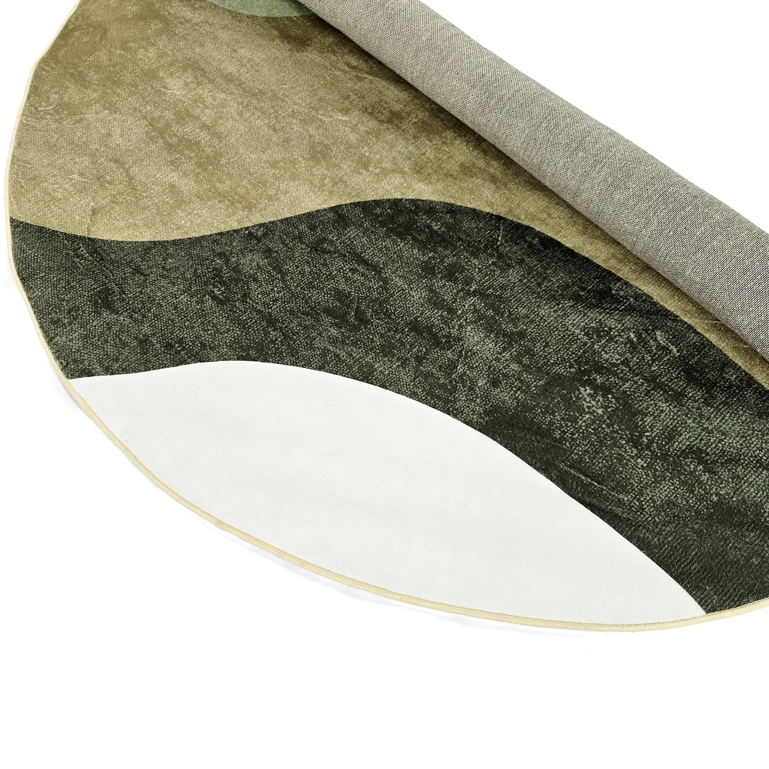 Kruhový koberec - Barcelona (hnedý)