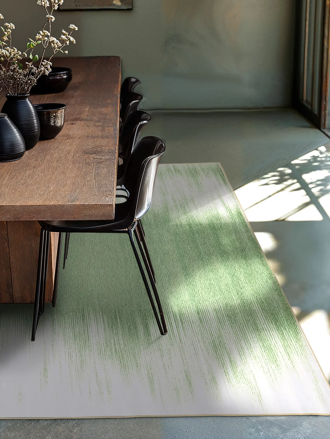 Koberec Wilton - Cara (svetlozelená/bežová)