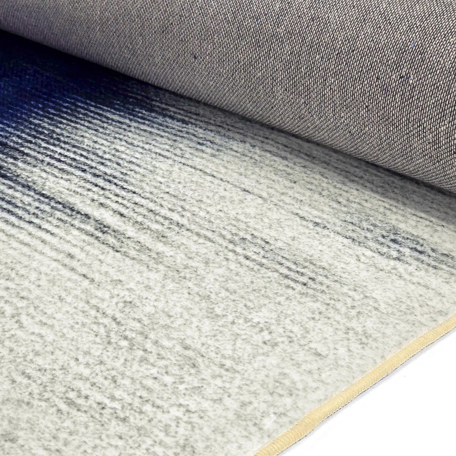 Koberec Wilton - Cara (biela/tmavomodrá)